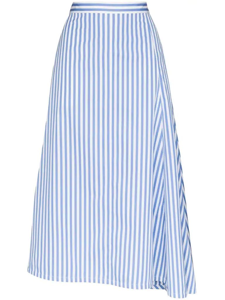 Mia striped flared skirt