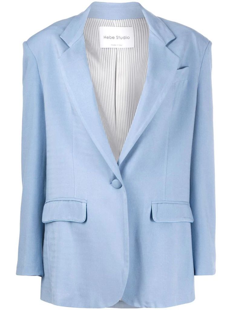 tailored single-breasted blazer