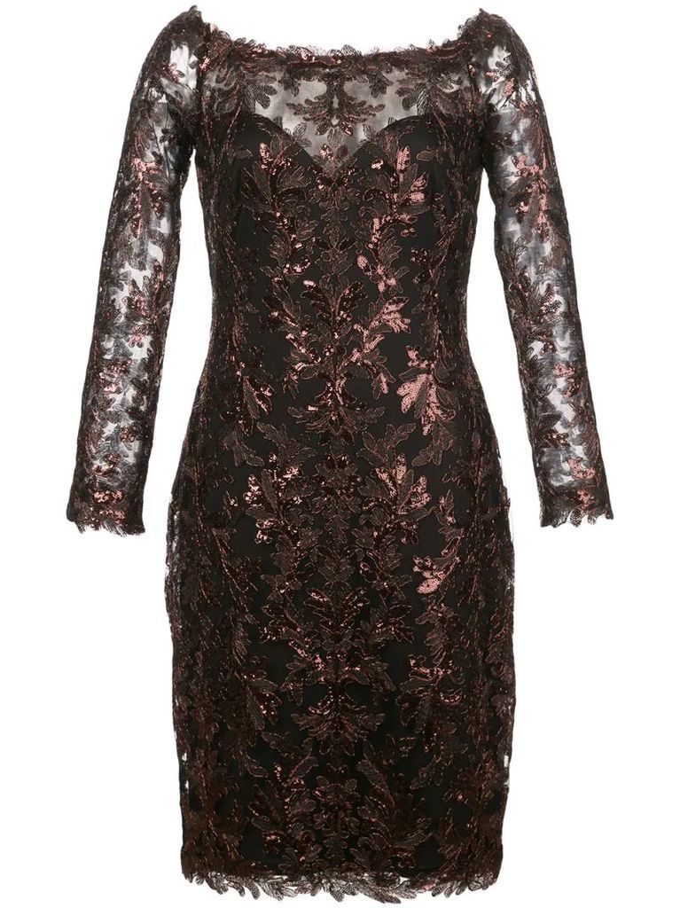 Bane sequin embroidered dress