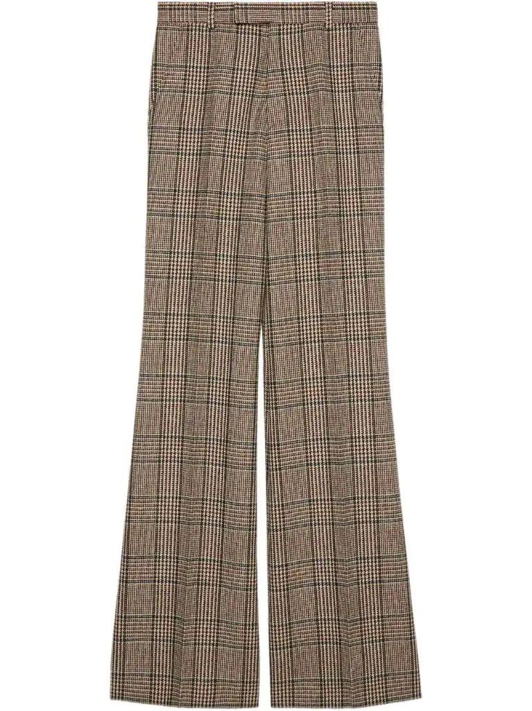 Prince of Wales flared trousers