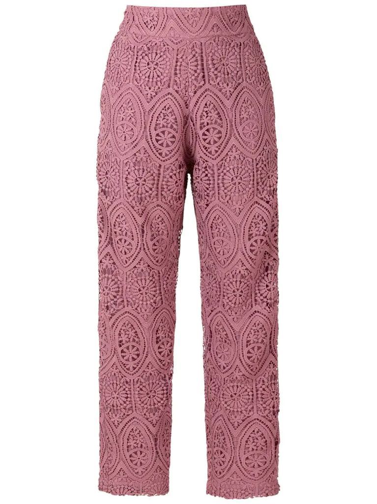 camila lace cropped trousers