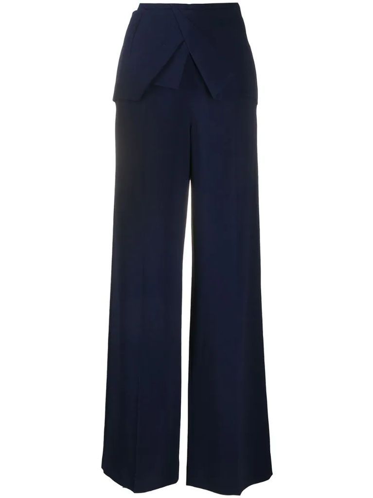 draped suit trousers
