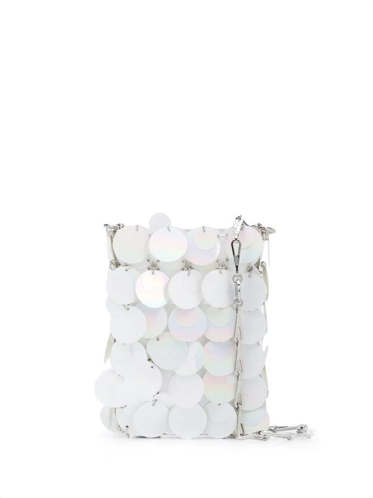 paillette-embellished shoulder bag