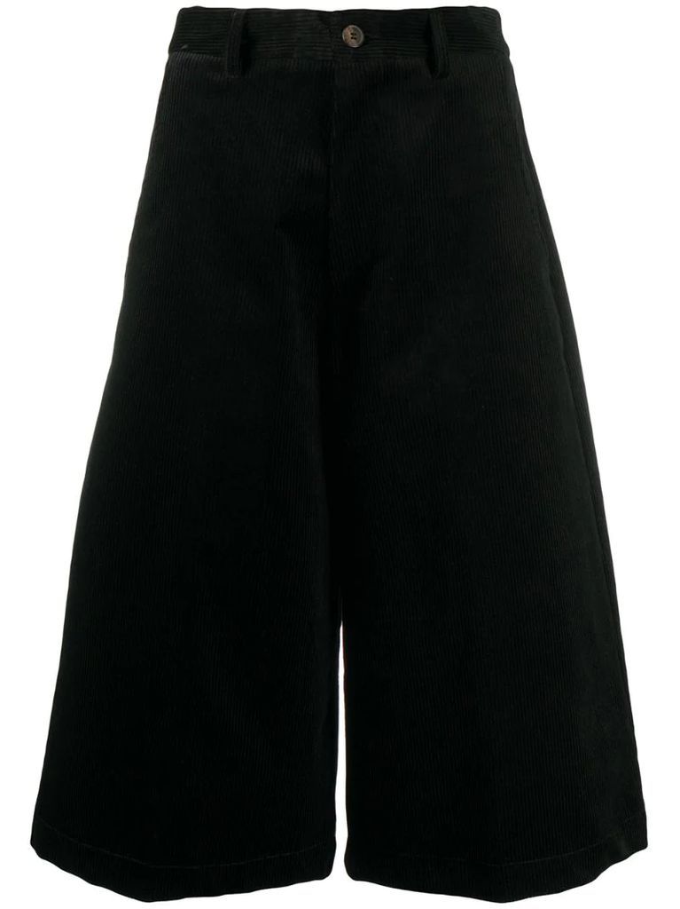 cropped corduroy trousers