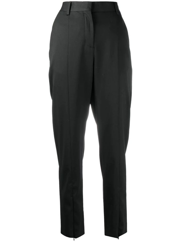 zip-cuff tailored trousers