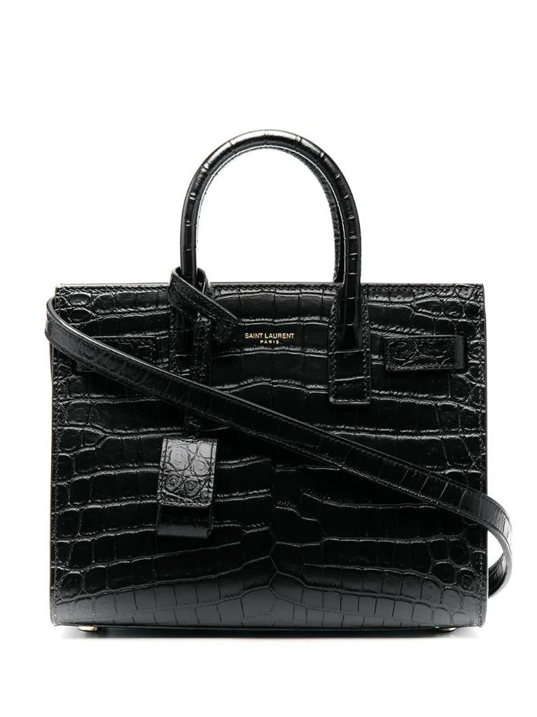 nano Sac De Jour crocodile-effect tote bag