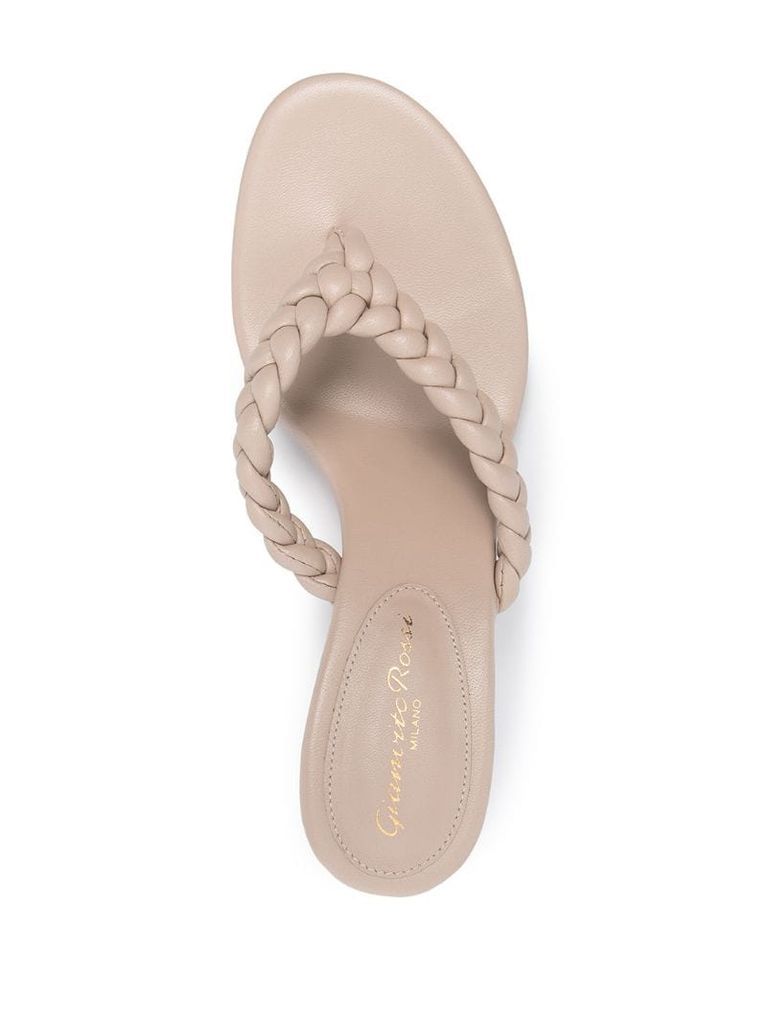 Tropea 70mm heeled thong sandals