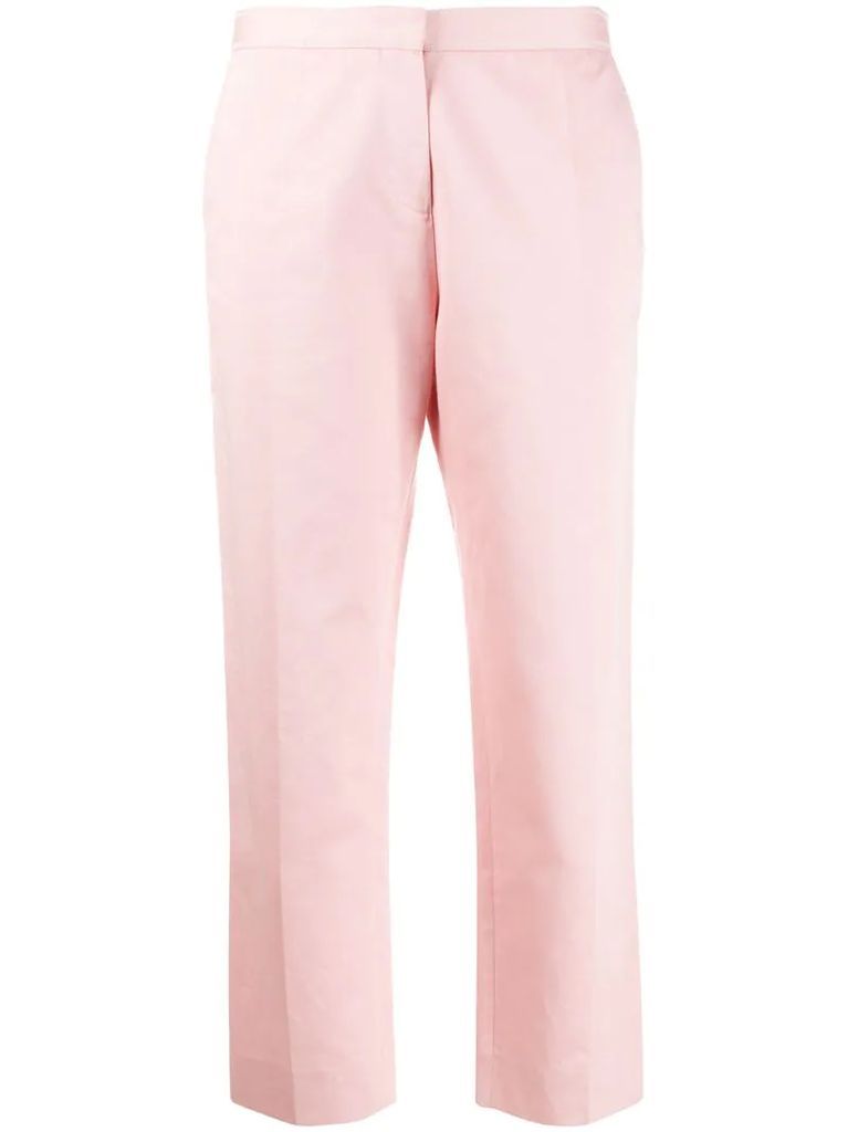 cropped pencil trousers