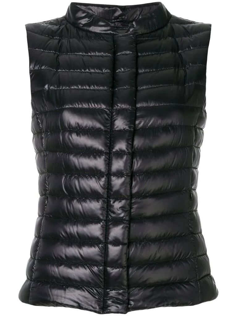 slim-fit padded gilet