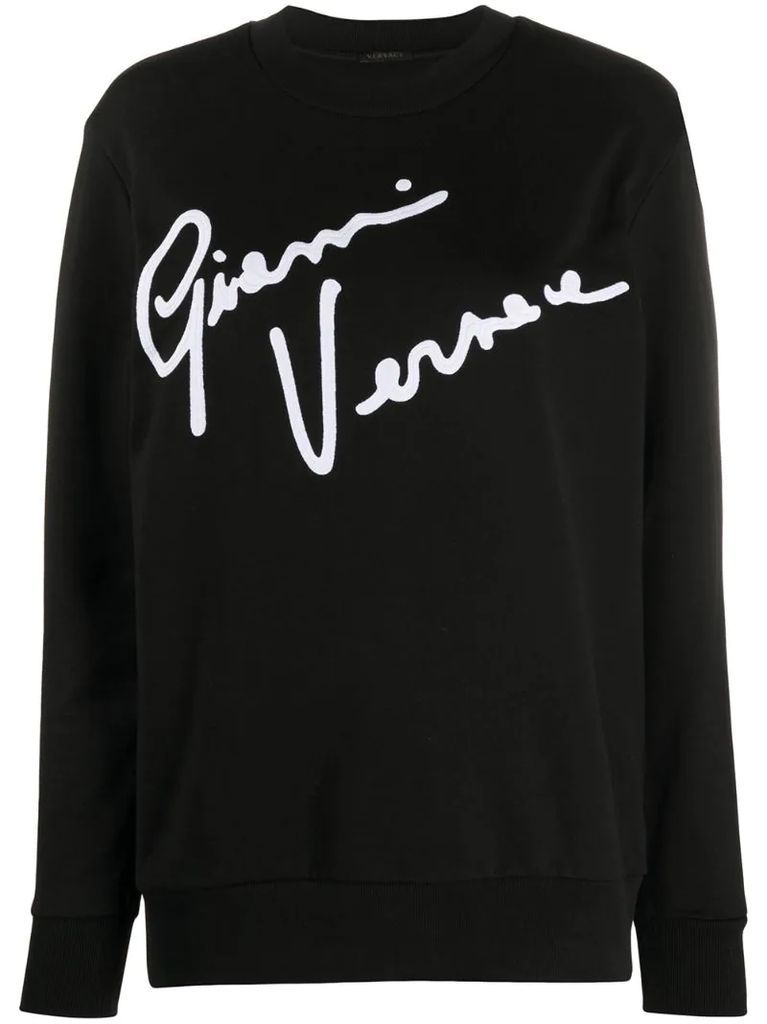 GV Signature crew neck sweatshirt