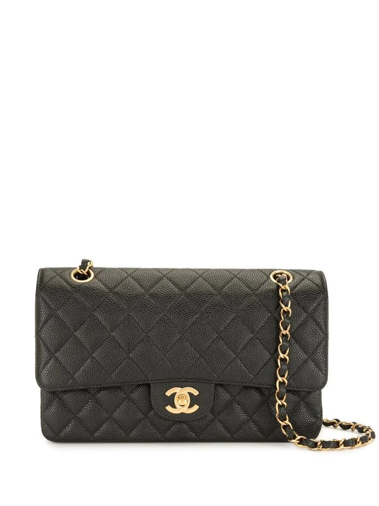 2002 double flap quilted shoulder bag