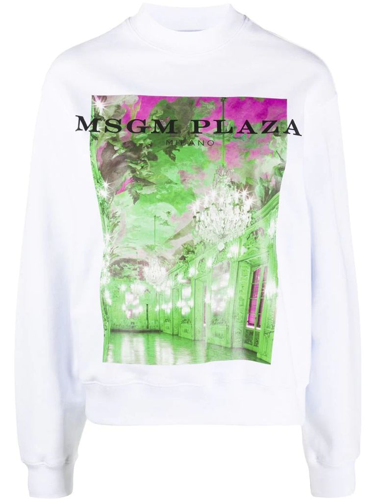 graphic-print sweatshirt