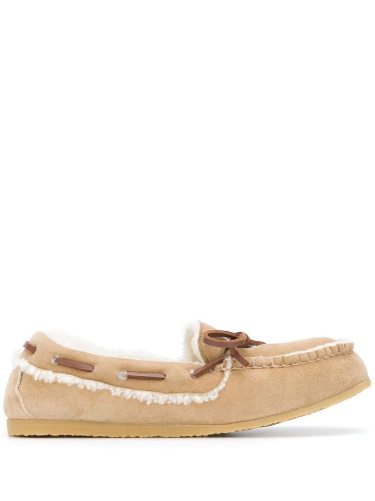 shearling lined loafers