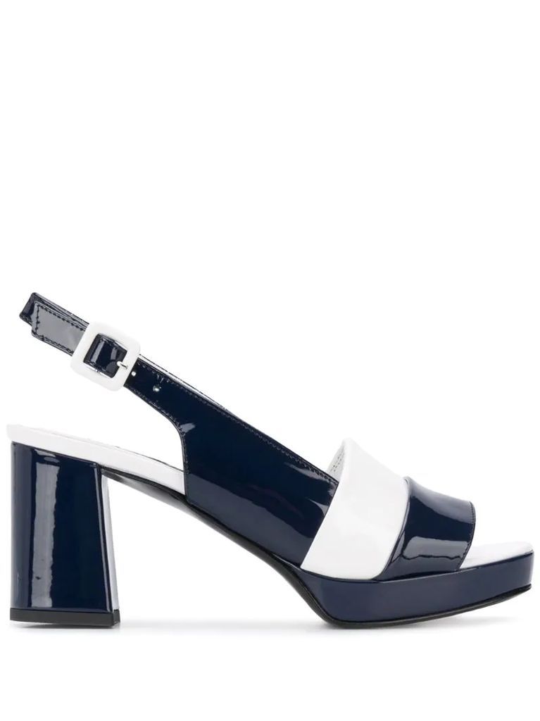 Bergame 75mm two-tone sandals