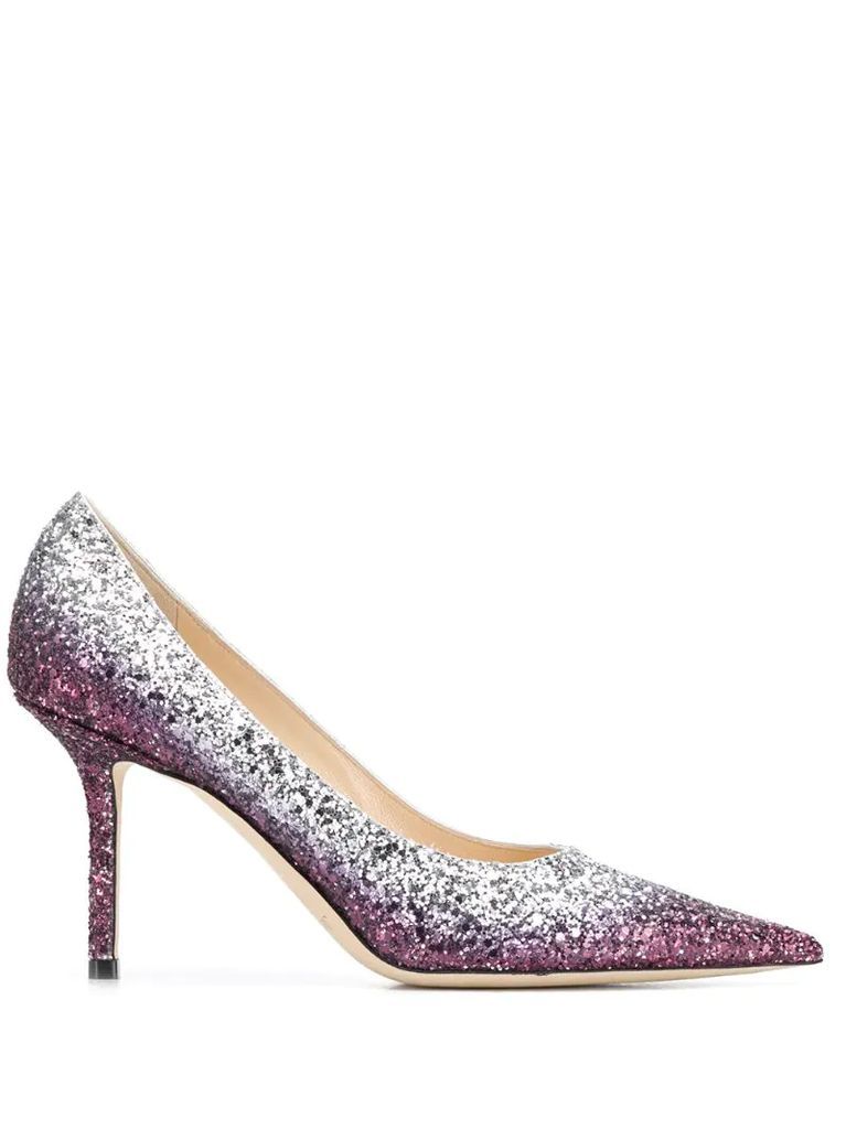 Love 85mm glitter pumps