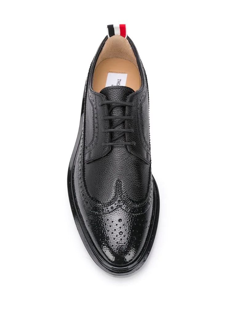 Longwing leather brogues