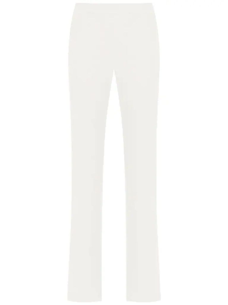 high rise straight-fit trousers