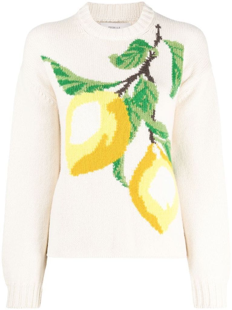 lemon knit jumper