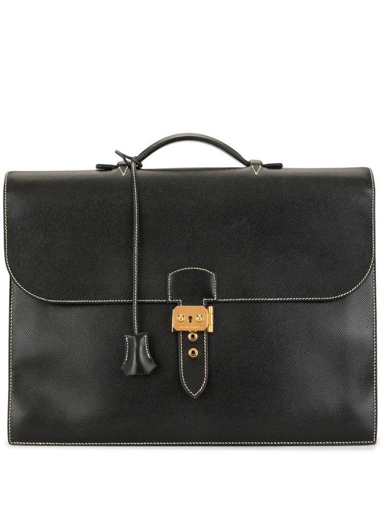 2001 pre-owned Sac A Depeche 38 briefcase