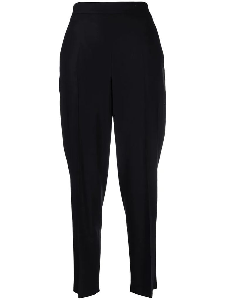 tailored tapered cropped trousers