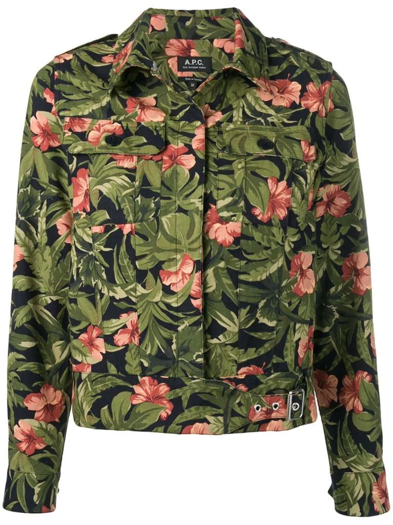 flower shirt jacket