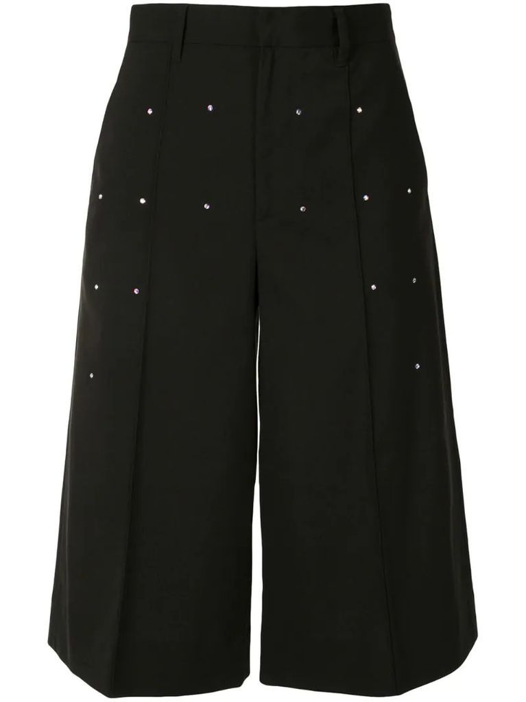 embellished tailored culottes