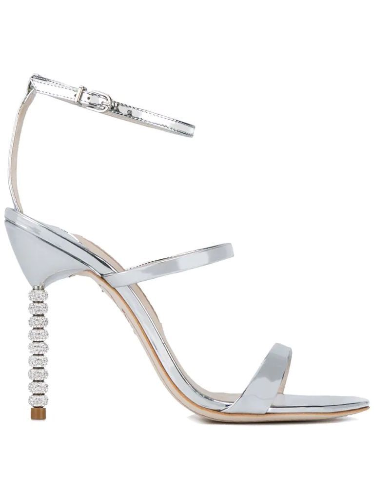 Silver Leather Rosalind 115 sandals