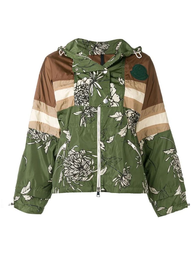 floral print rain jacket