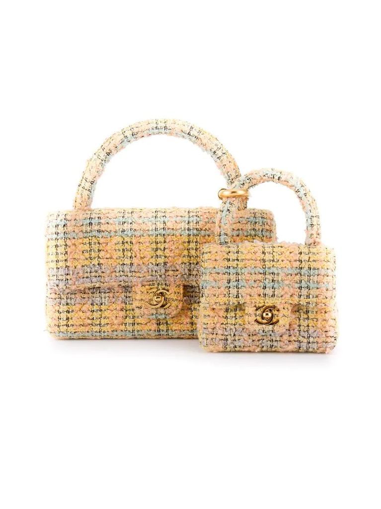 two-in-one tweed bags