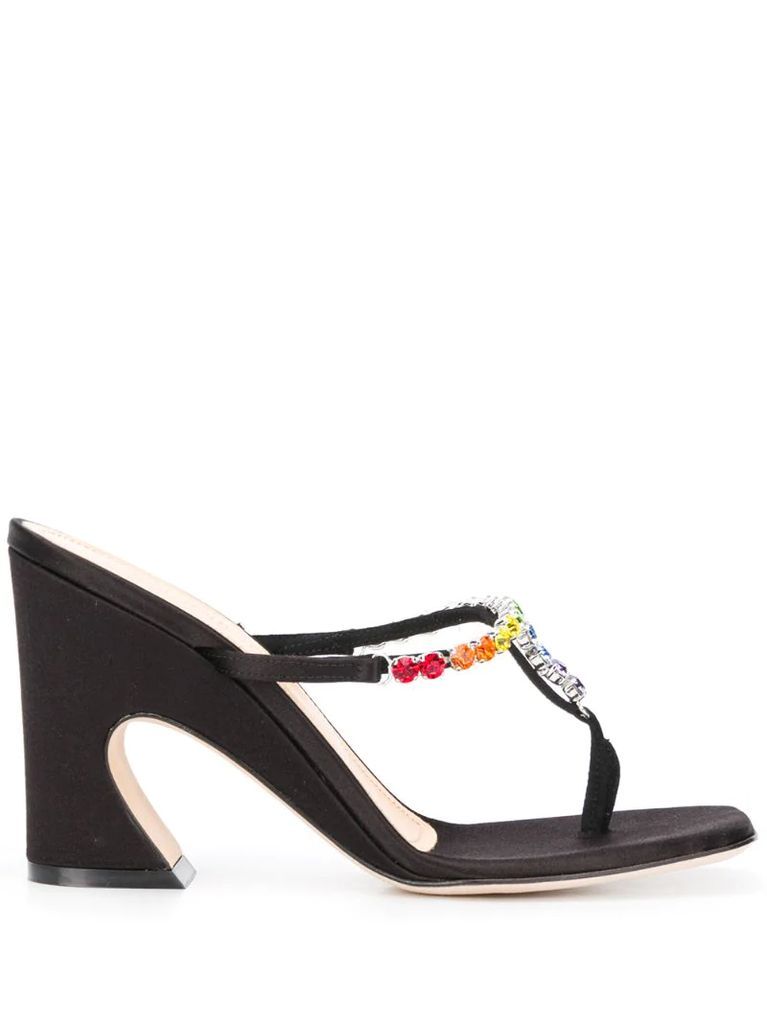 Emma Strass 100mm slip-on sandals