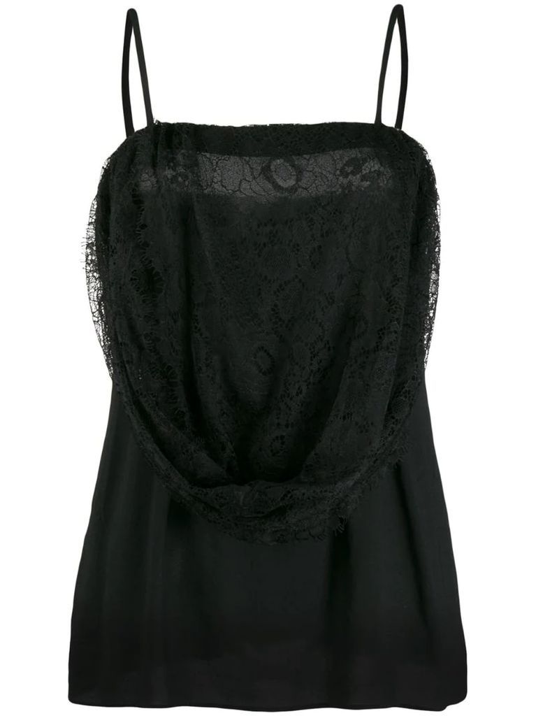lace overlay camisole
