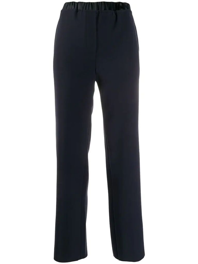 pull-on elasticated-waist trousers