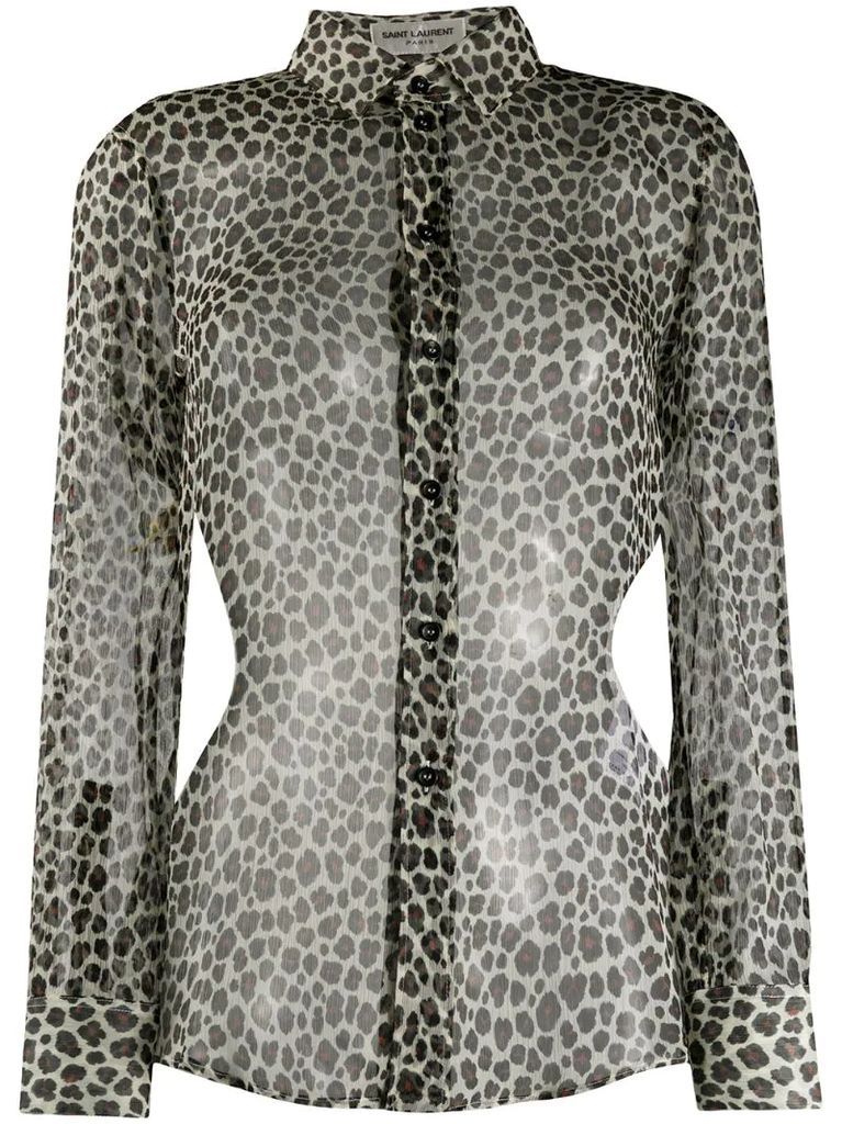 leopard silk shirt