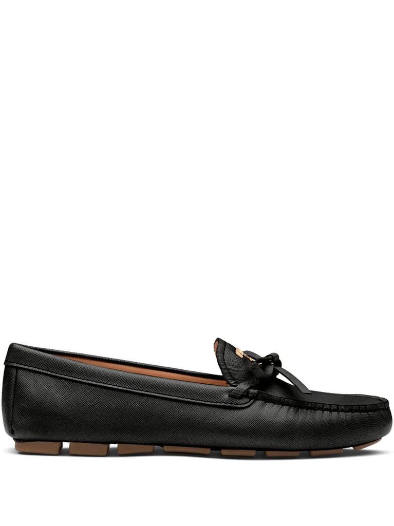 bow detail loafers