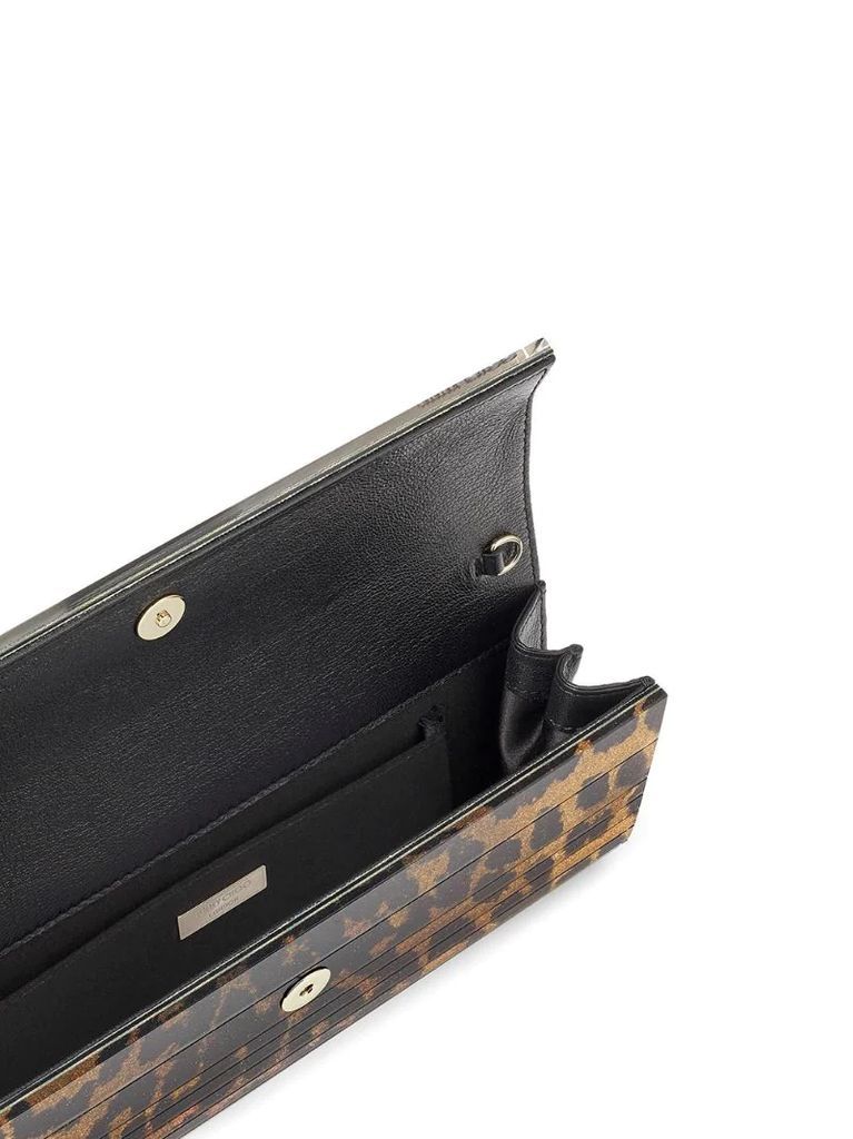 leopard-print Sweetie clutch
