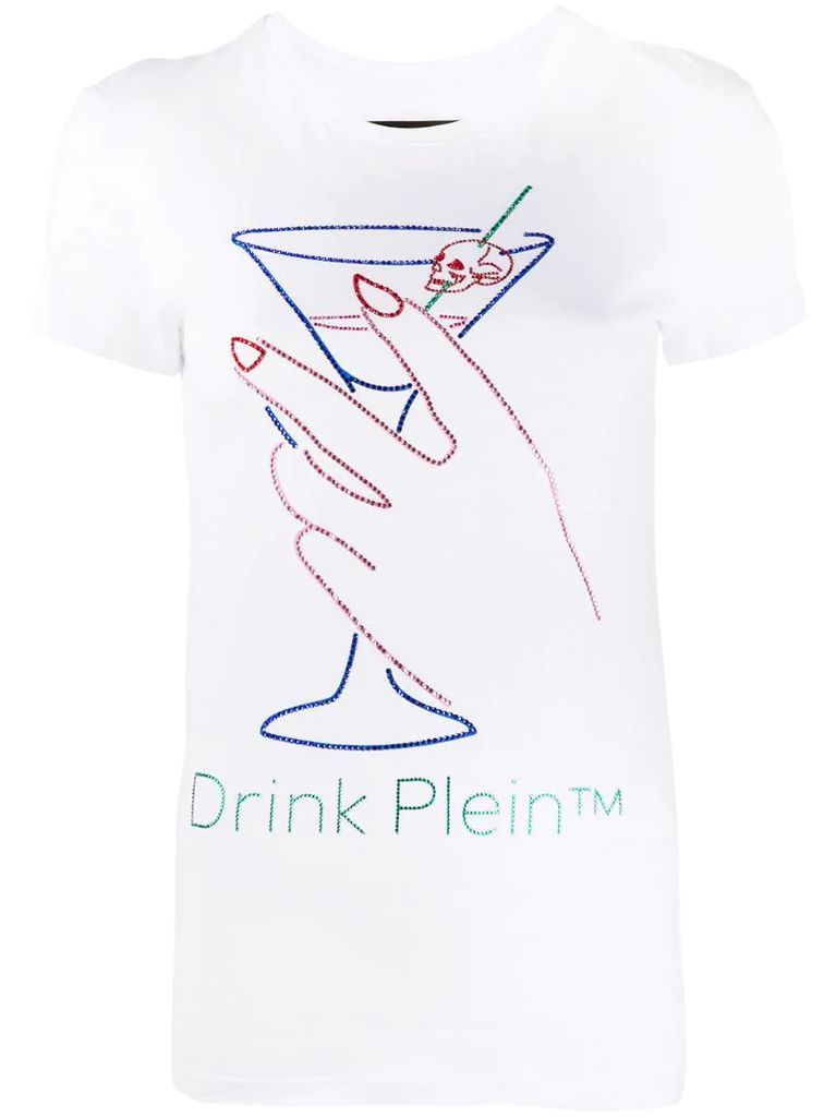 Neon Drink rhinestone T-Shirt
