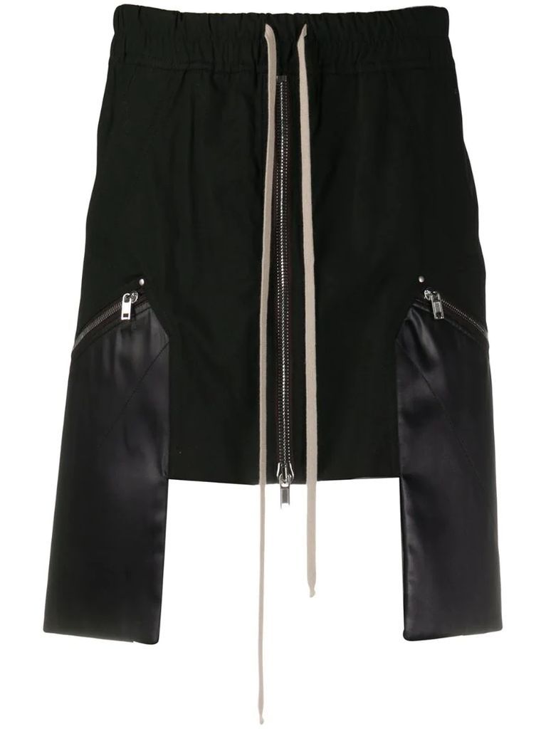 Performa contrast-pocket skirt
