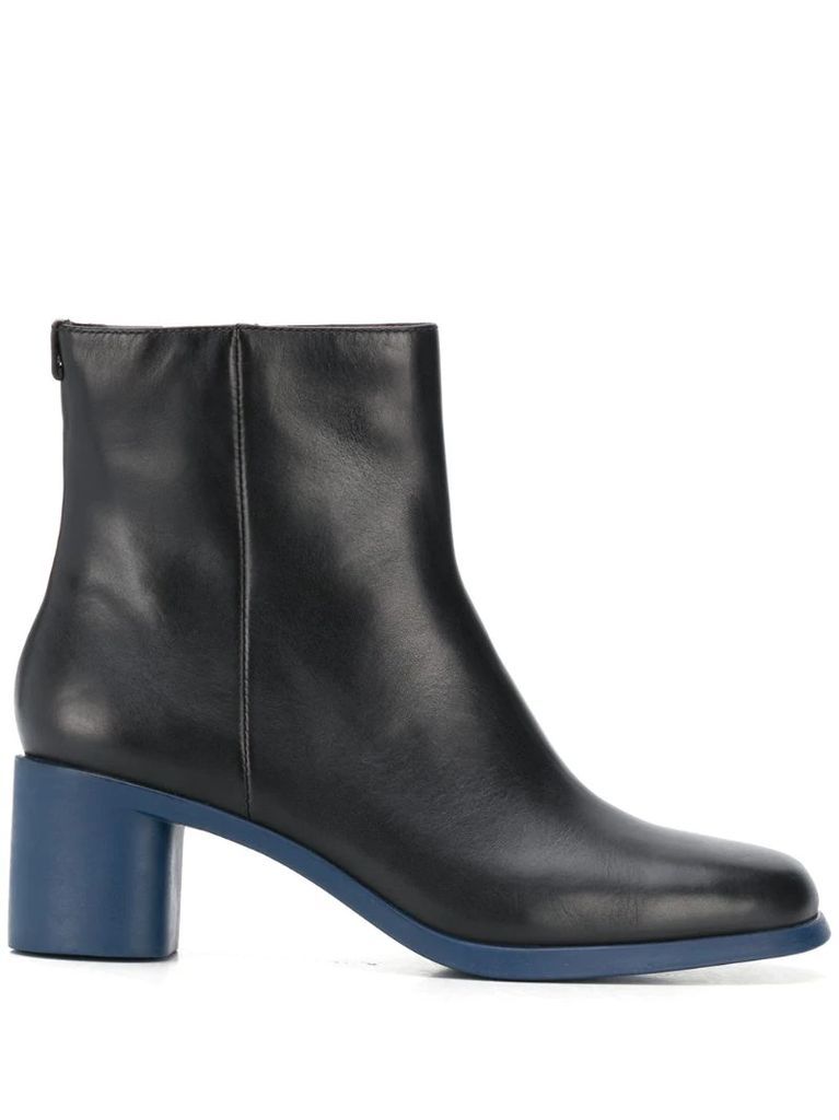 Meda zip-up ankle boots