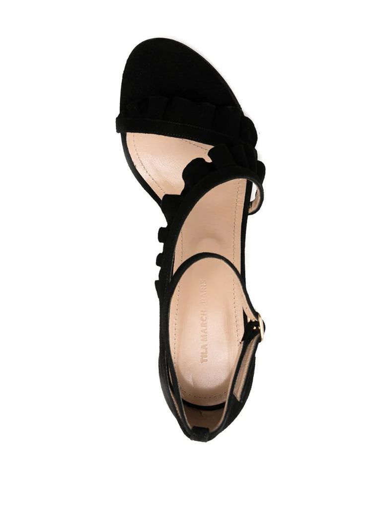 Almeria ruffled-strap sandals