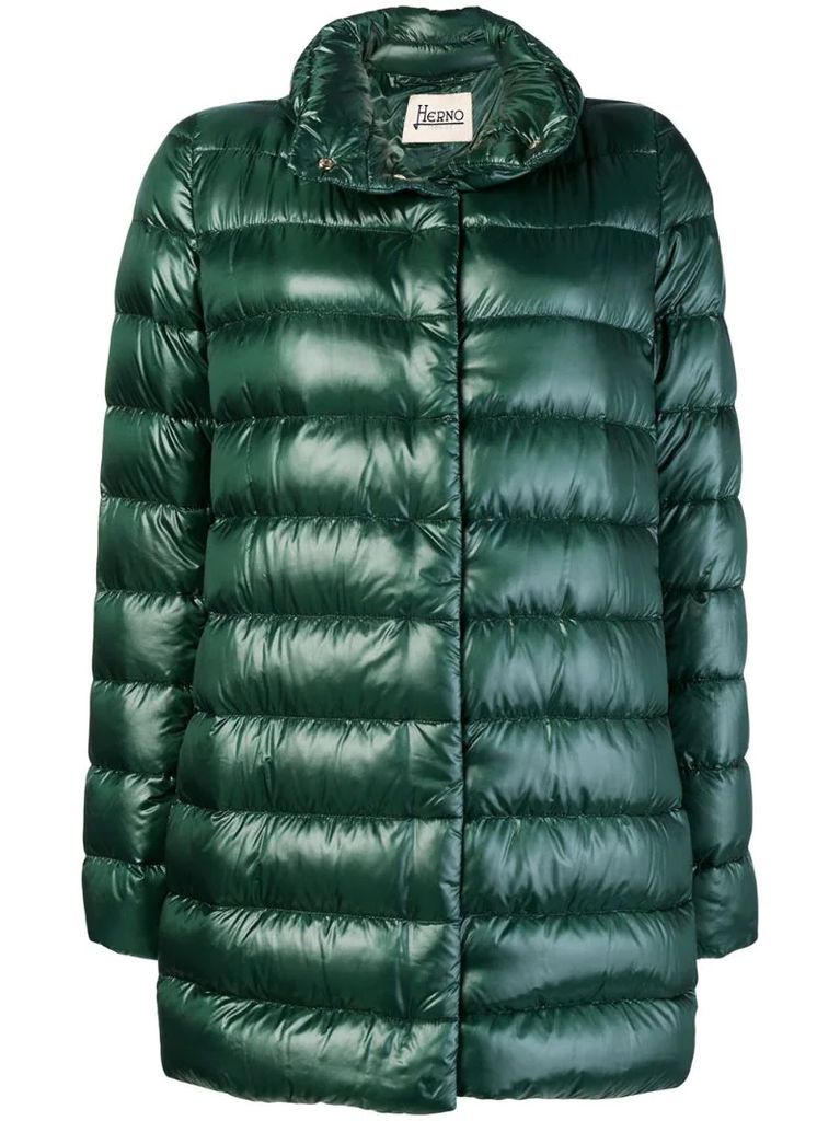 straight-fit padded coat