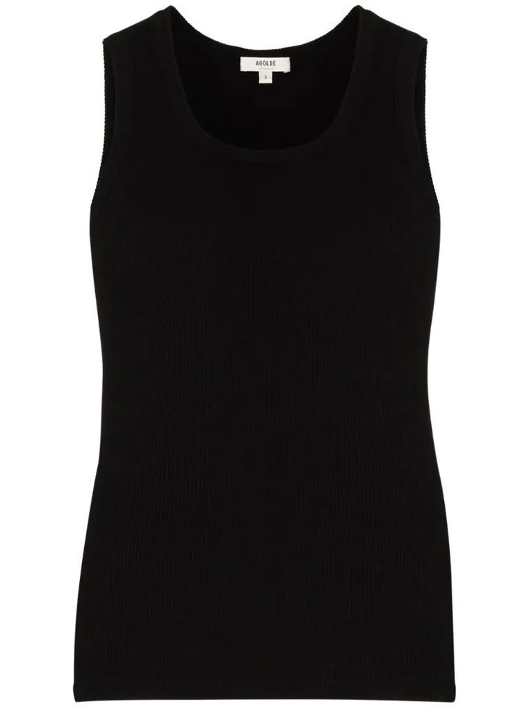 Poppy ribbed tank top