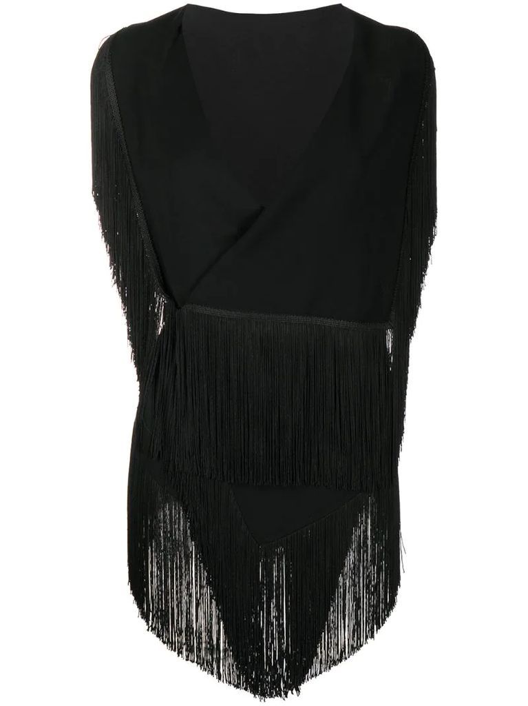 Panty fringed top