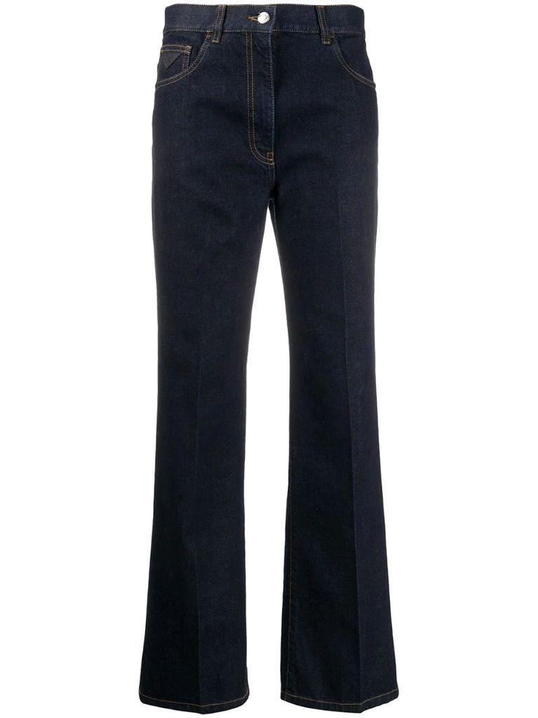 bootcut mid-rise jeans
