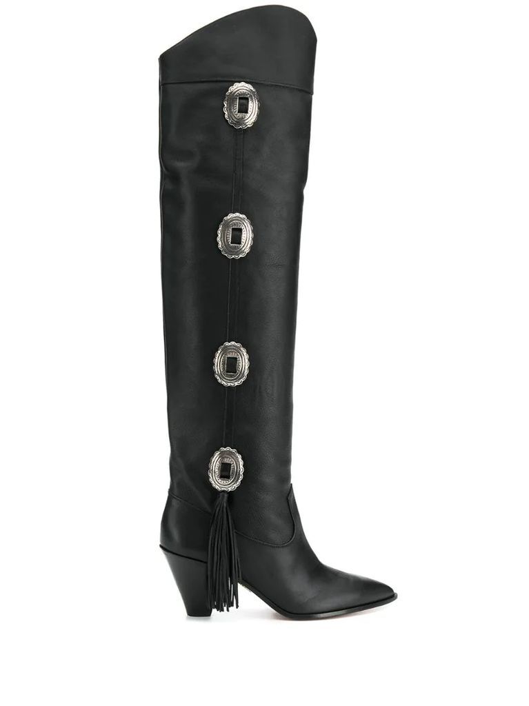 Go West knee-high boots