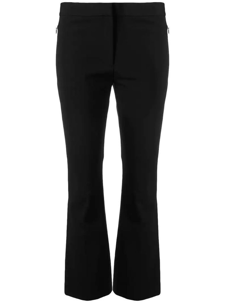 cropped flared trousers