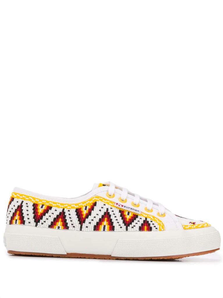x Superga embroidered sneakers