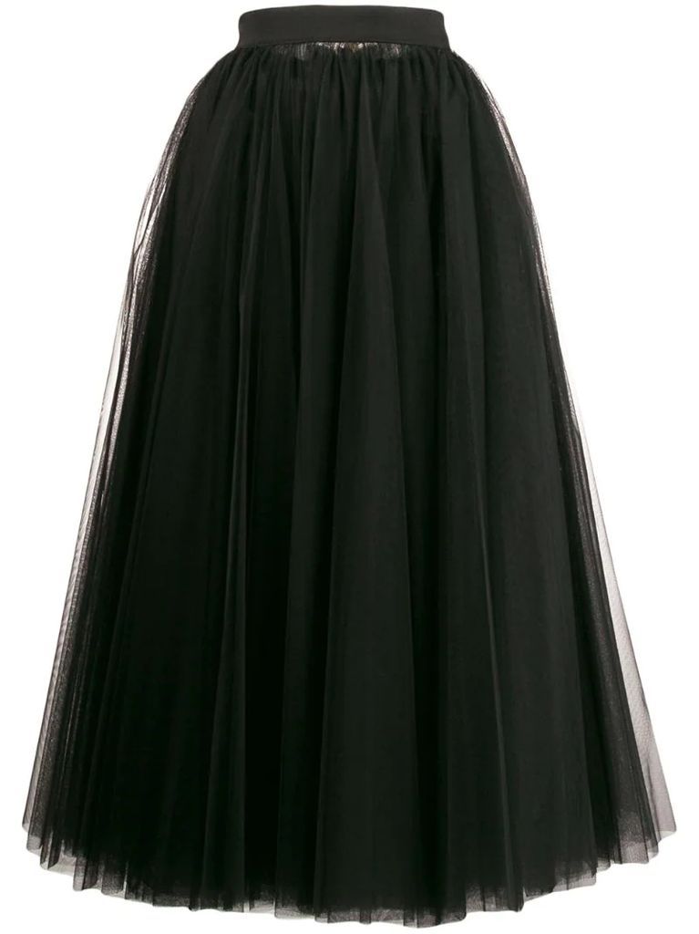 long tulle full skirt