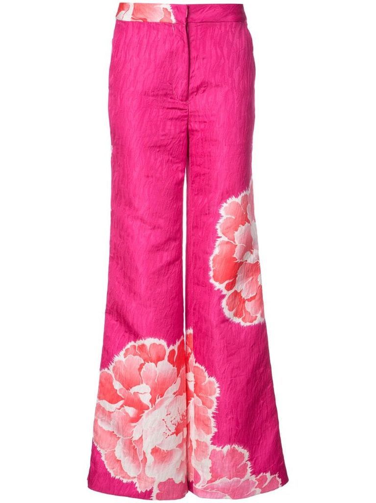 wide leg peony trousers