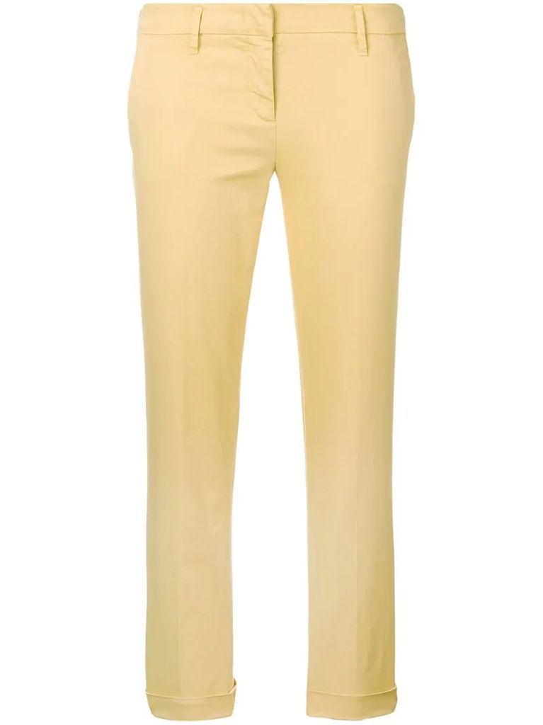 slim fit cropped chinos