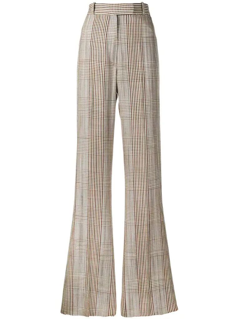 long plaid trousers